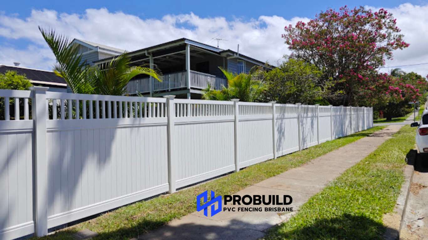 Picket Top PVC Privacy Fence Sydney